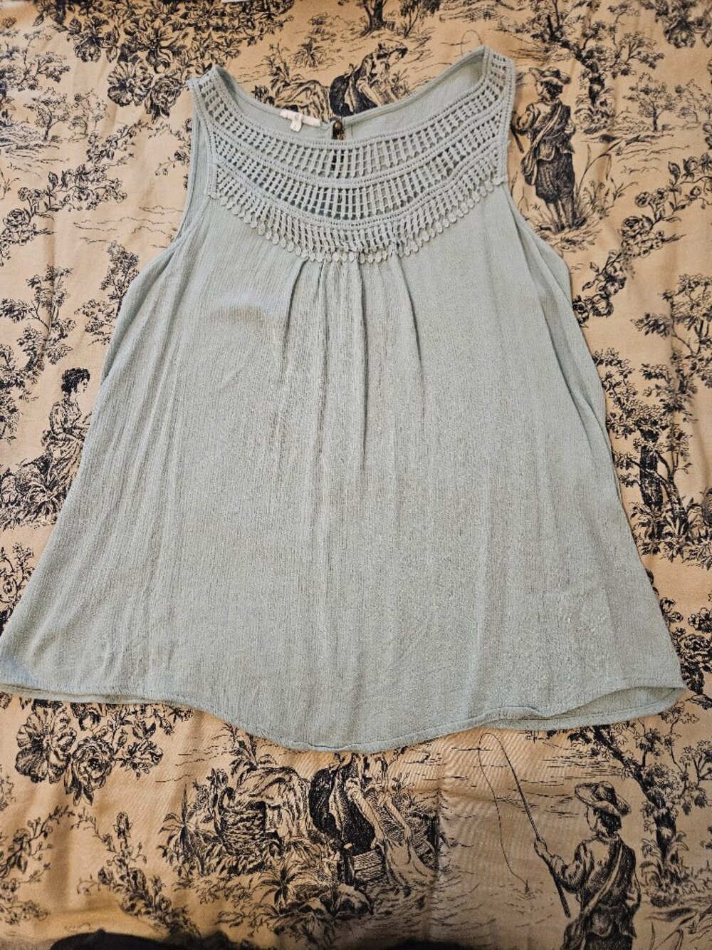 MAURICES Sea Green Rayon Tank Top